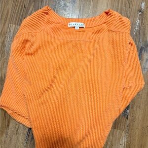 Blakelee Women's Orange Pajama Top